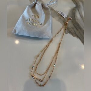 Kendra Scott Addison Multi Necklace, Rose Gold